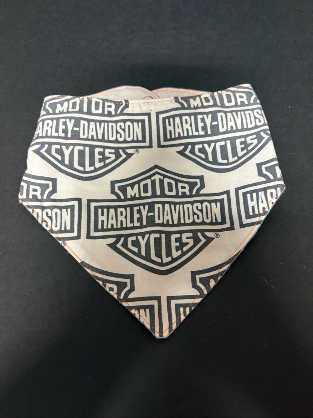 Harley-Davidson Black & White Logo Dog Bandana Scarf